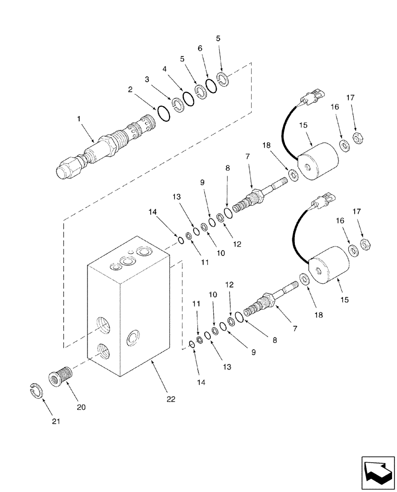 Схема запчастей Case IH 2577 - (35.200.14) - VALVE ASSY - CLUTCH, SEPARATOR/UNLOADER (35) - HYDRAULIC SYSTEMS