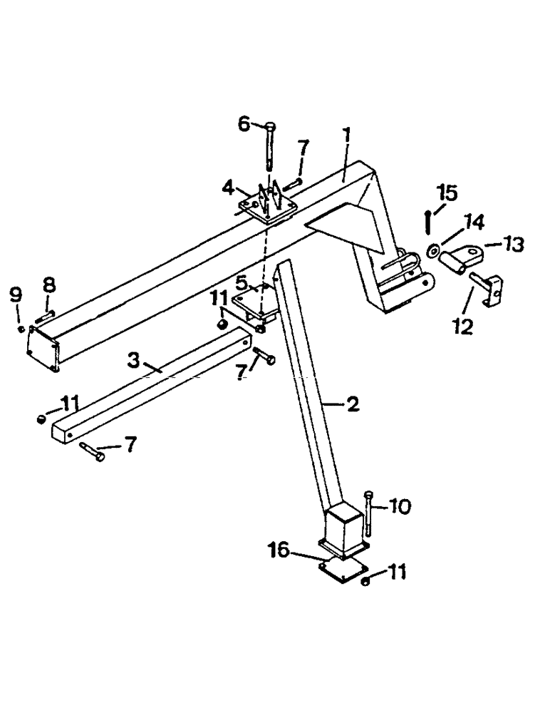 Схема запчастей Case IH CONCORD - (B33) - REAR HITCH, 2 SECTION, DISCONTINUED 