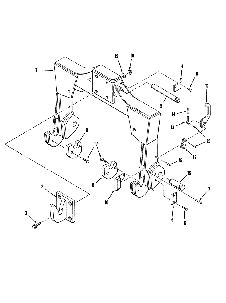 Схема запчастей Case IH STX430 - (09-07) - QUICK HITCH (09) - CHASSIS