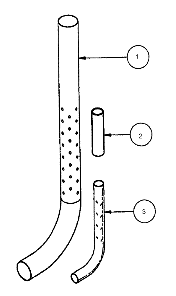 Схема запчастей Case IH ATX - (10-66) - ABRASION KIT - MANIFOLD TUBES (09) - CHASSIS/ATTACHMENTS