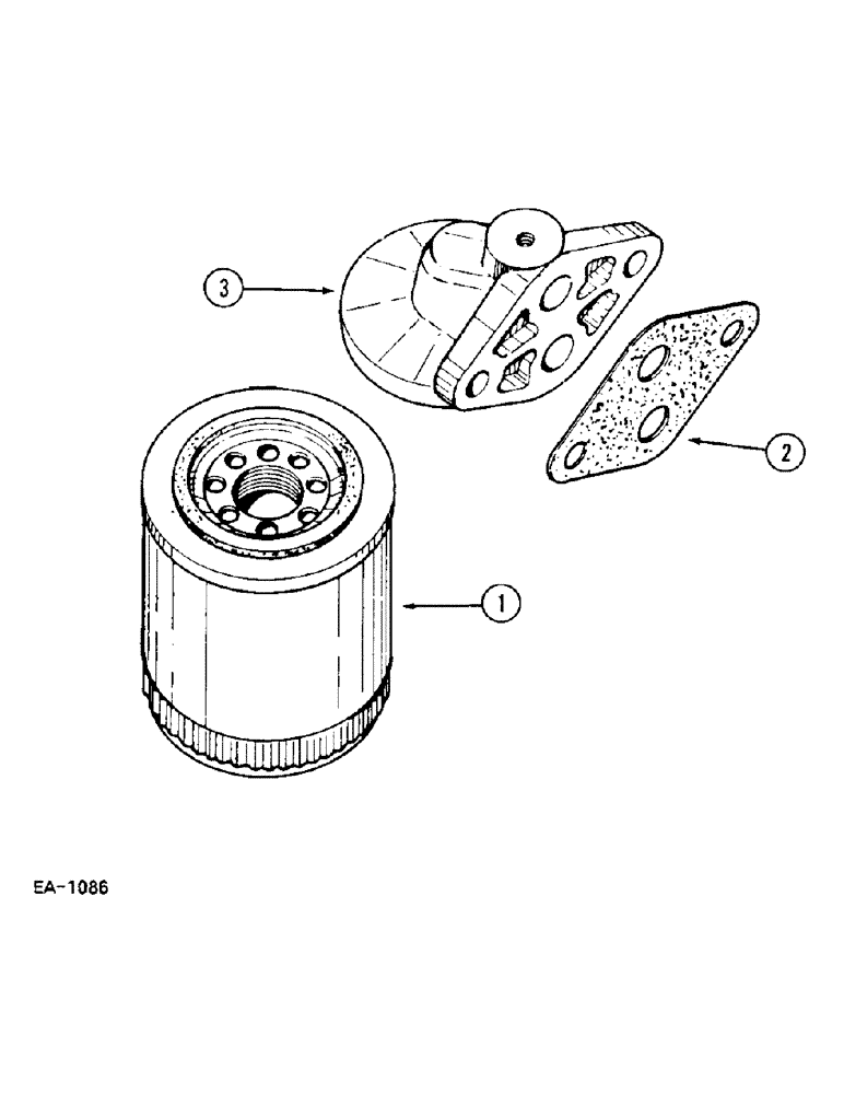 Схема запчастей Case IH 248 - (2-078) - OIL FILTER (02) - ENGINE