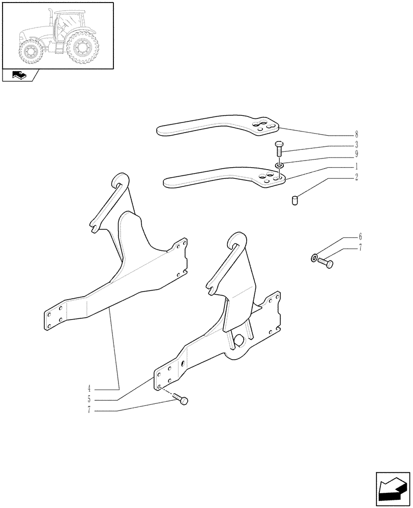 Схема запчастей Case IH PUMA 155 - (1.21.6) - EUROPEAN LOADER READY WITH 2 ELEMENTS MMV - SUPPORTS (VAR.332821-334821) (03) - TRANSMISSION