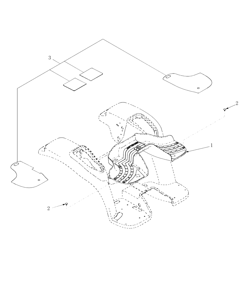 Схема запчастей Case IH FARMALL 31 - (10.02.01) - FLOOR MATS (10) - OPERATORS PLATFORM/CAB