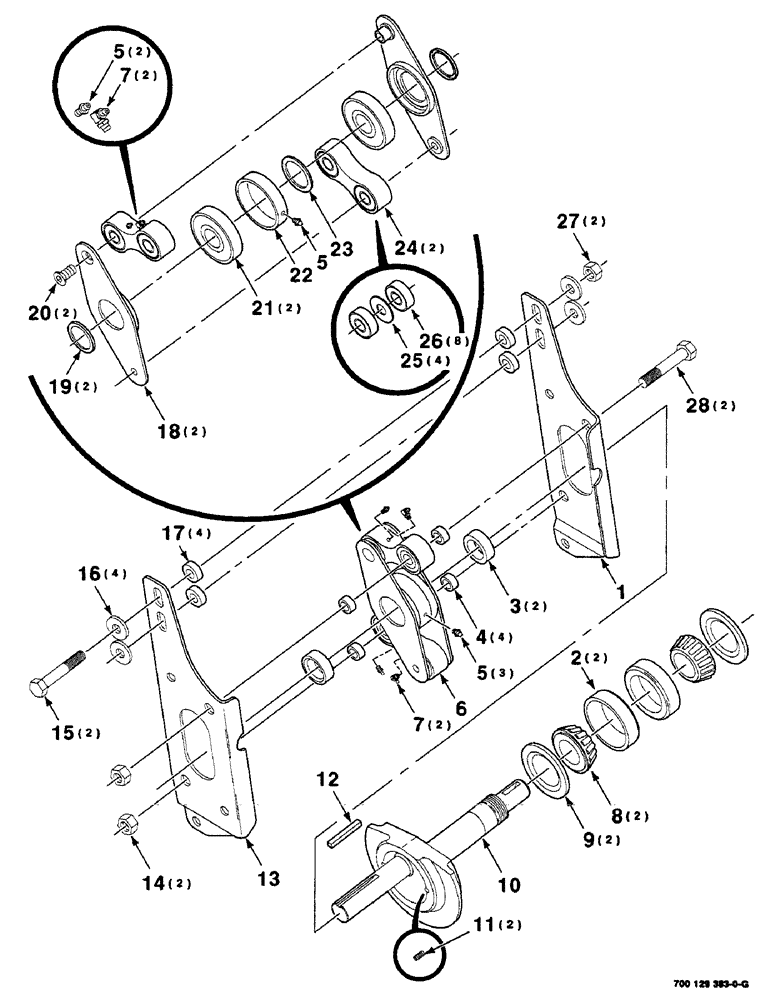 Схема запчастей Case IH 8840 - (9-14) - SWAYBAR ASSEMBLY KIT (700129383 SWAY BAR ASSEMBLY KIT (88) - ACCESSORIES