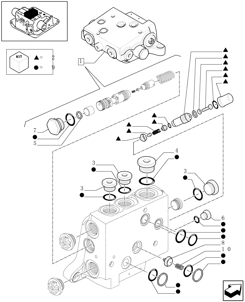 Схема запчастей Case IH MXU110 - (1.82.7/ G) - INCOMING SIDE PANEL & RELATED PARTS (07) - HYDRAULIC SYSTEM