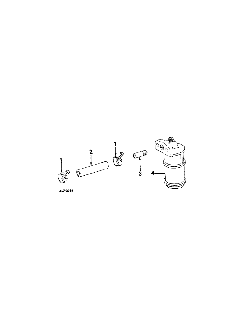 Схема запчастей Case IH 2606 - (043[A]) - FUEL SYSTEM, AIR CLEANER SERVICE INDICATOR (02) - FUEL SYSTEM