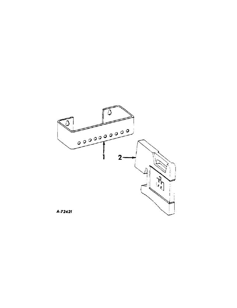 Схема запчастей Case IH 2806 - (M-07[A]) - SEAT, OPERATORS PLATFORM & MISCELLANEOUS, FRONT END WEIGHT BRACKET AND WEIGHTS (10) - OPERATORS PLATFORM