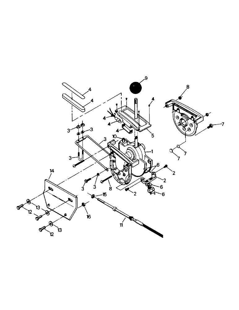 Схема запчастей Case IH PTA325 - (01-44) - TRANSMISSION CONTROLS, PTA MODELS 251, 270, 280, 310 & 325, JUNE 82 (10) - CAB