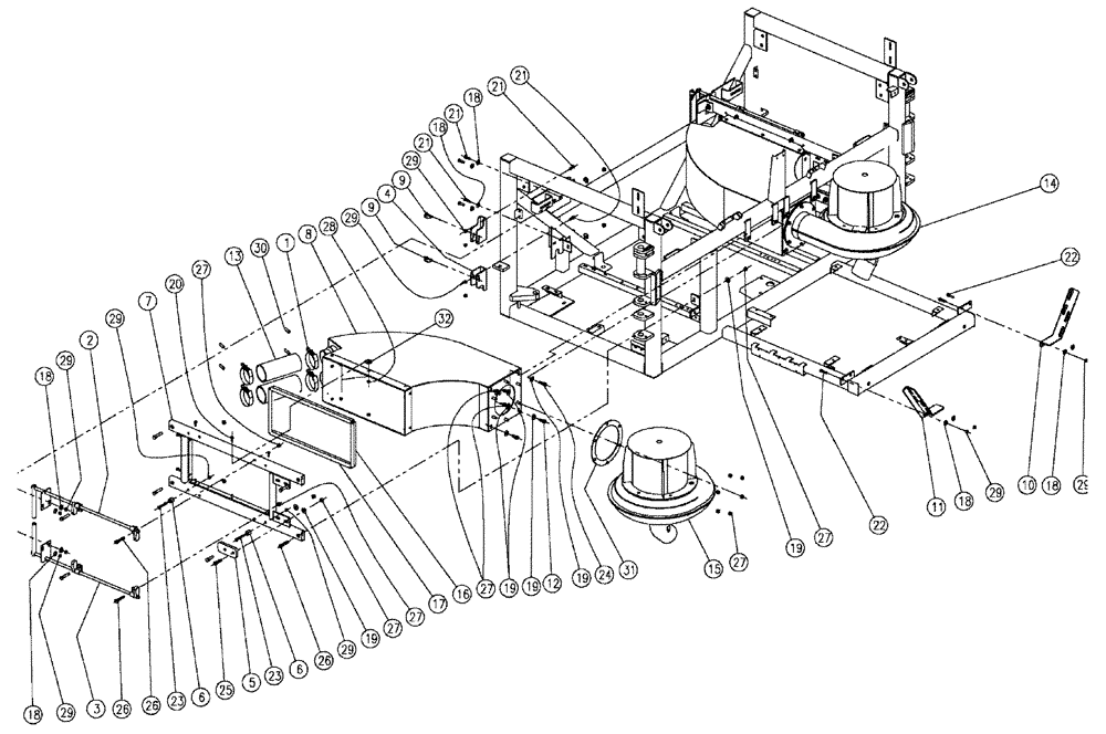 Схема запчастей Case IH 810 - (01-018) - AIR SYSTEM GROUP Basic Unit