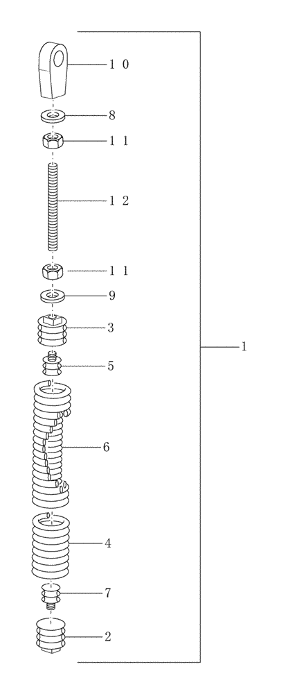 Схема запчастей Case IH MDX91 - (010[2]) - SPRING, MDX91 (58) - ATTACHMENTS/HEADERS