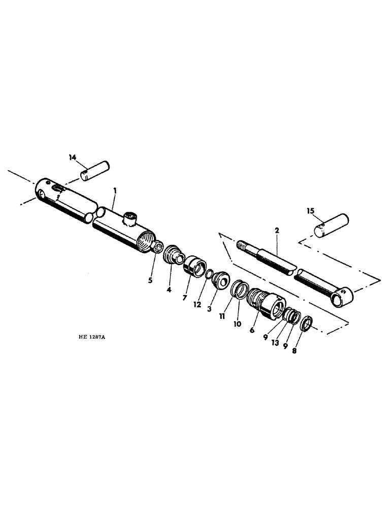 Схема запчастей Case IH 2250 - (E-13) - BUCKET CONTROL HYDRAULIC CYLINDER, 2 X 18.38 D.A. Invalid section