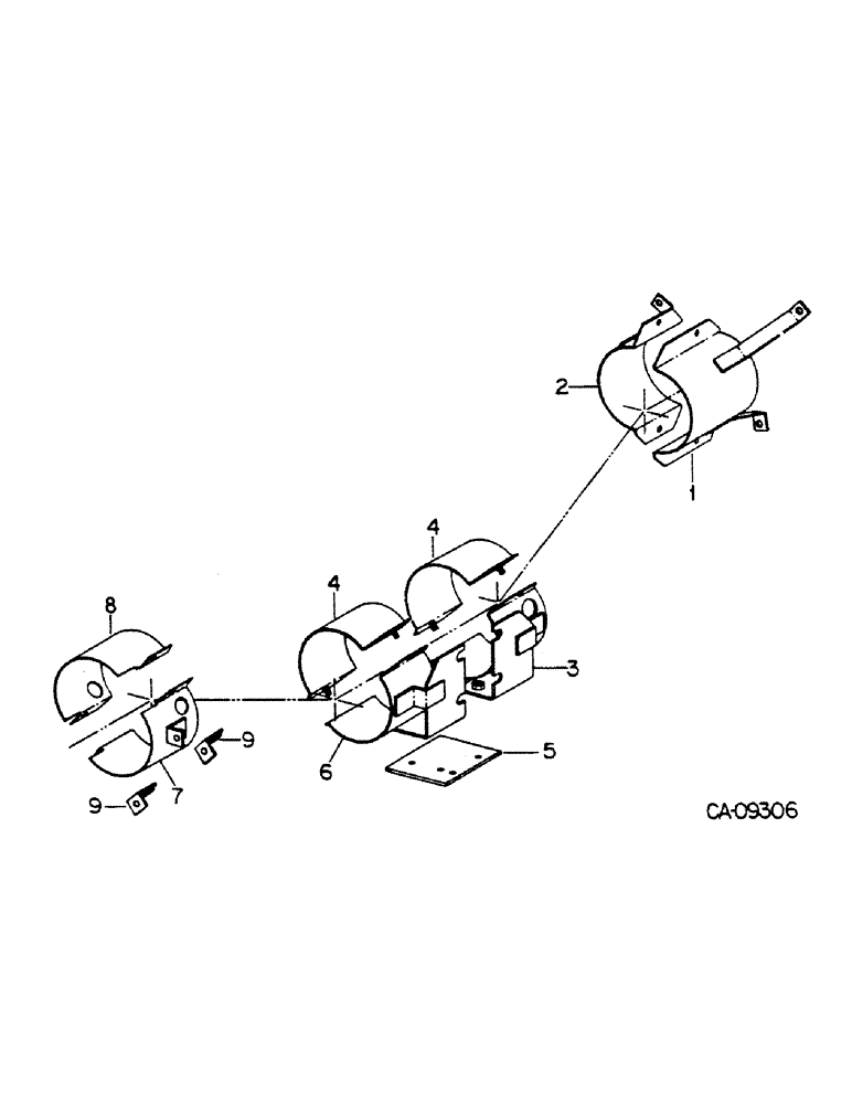 Схема запчастей Case IH 784 - (07-71) - DRIVE TRAIN, PROTECTION SHIELDS, FOUR WHEEL DRIVE SHAFT (04) - Drive Train