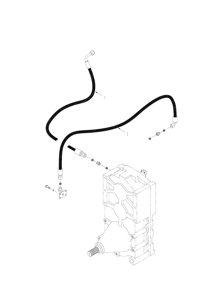 Схема запчастей Case IH STX275 - (01-11) - PICTORIAL INDEX - POWER TAKEOFF TRANSFER CASE LUBE, ASN JEE0102001 (00) - PICTORIAL INDEX