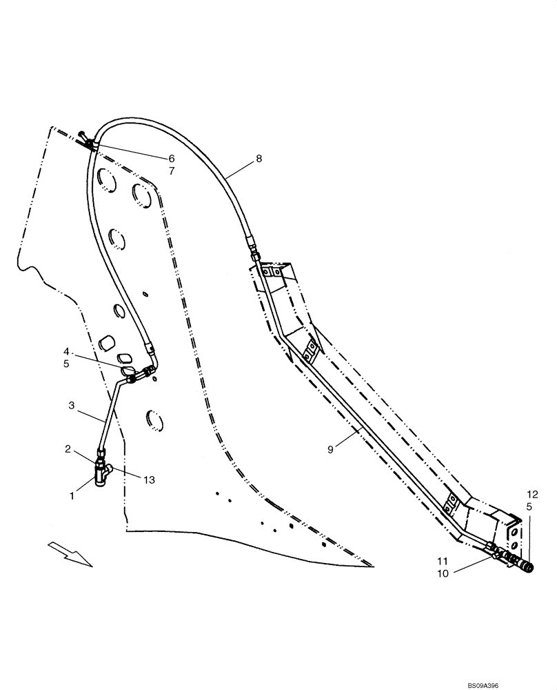 Схема запчастей Case IH 450CT - (08-08) - HYDRAULICS - CASE DRAIN (08) - HYDRAULICS