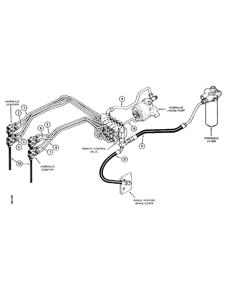 Схема запчастей Case IH 7110 - (1-28) - PICTORIAL INDEX, REMOTE HYDRAULICS, TRANSMISSION SERIAL NUMBER AJB0055386 THROUGH AJB0060499 (00) - PICTORIAL INDEX