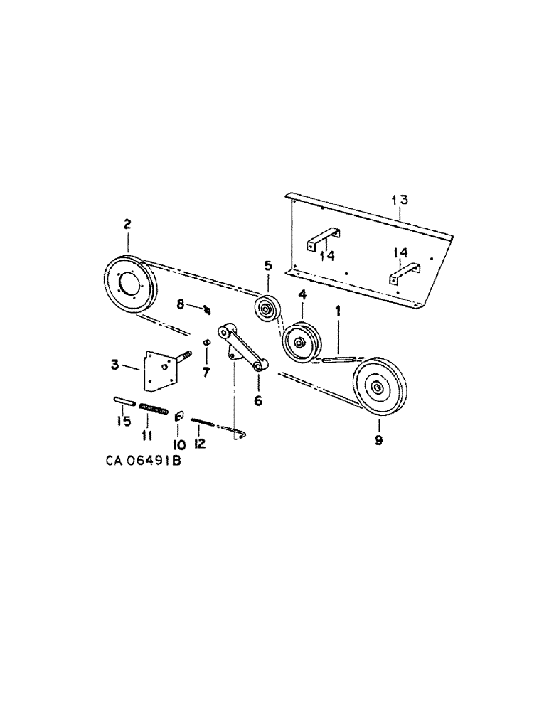 Схема запчастей Case IH 1460 - (20-16) - SEPARATOR, STRAW SPREADER DRIVE, S/N 23401 AND ABOVE, S/N 23400 AND BELOW WITH STRAW CHOPPER Separation