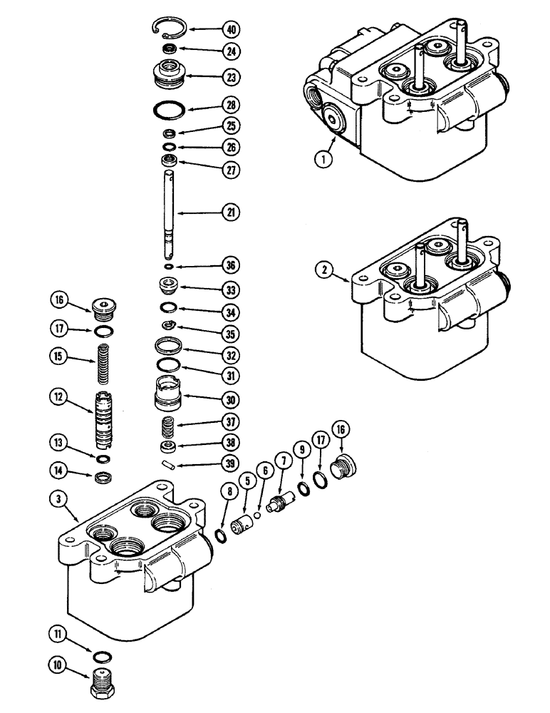 Схема запчастей Case IH 2090 - (7-340) - G105178 POWER BRAKE VALVE (CONTD) (07) - BRAKES