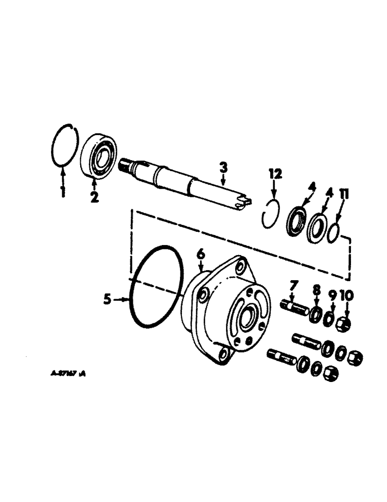 Схема запчастей Case IH 1206 - (E-13) - FUEL SYSTEM, FUEL INJECTION PUMP DRIVE (02) - FUEL SYSTEM