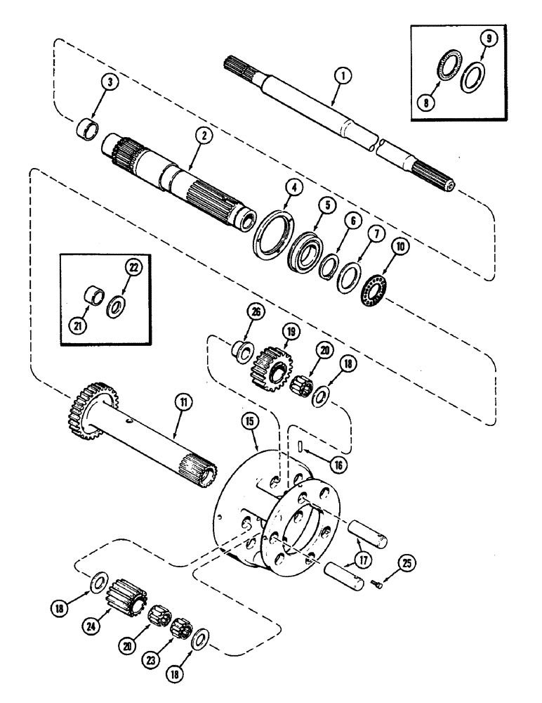 Схема запчастей Case IH 2290 - (6-238) - POWER SHIFT TRANSMISSION, CLUTCH PLANETARY (06) - POWER TRAIN