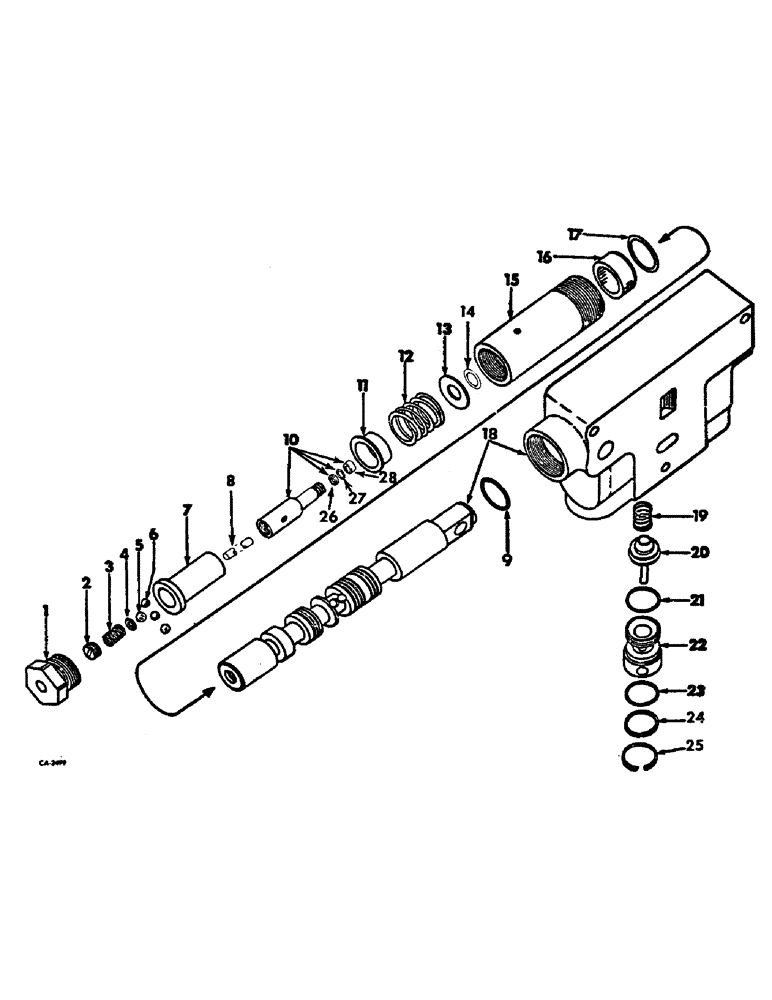 Схема запчастей Case IH 4156 - (F-11) - HYDRAULIC SYSTEM, HYDRAULIC CONTROL VALVE, FOUR POSITION (07) - HYDRAULIC SYSTEM