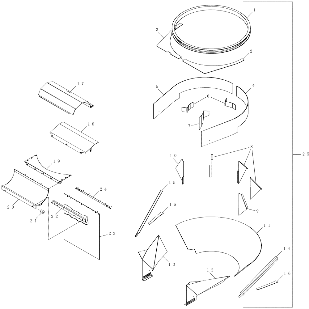 Схема запчастей Case IH 7000 - (A07.01[01]) - Primary Extractor (74) - CLEANING