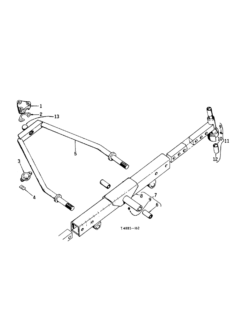 Схема запчастей Case IH 384 - (14-02) - SUSPENSION, FRONT AXLE, EXTENSION AND STAY ROD Suspension