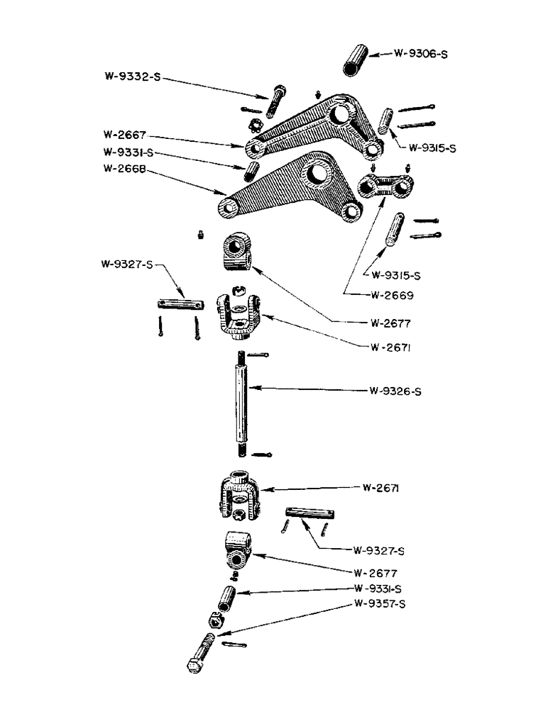 Схема запчастей Case IH WP - (14) - BELLCRANK ASSEMBLY, WPH PLOW 