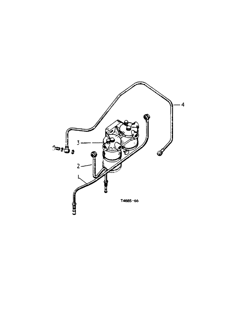 Схема запчастей Case IH 364 - (6-64) - ATTACHMENTS, FUEL FILTER AGGLOMERATOR ATTACHMENT, KEY TO UNITS Attachments