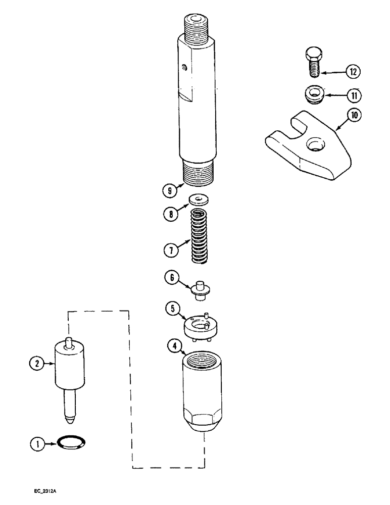 Схема запчастей Case IH 3220 - (3-014) - FUEL INJECTION NOZZLE (03) - FUEL SYSTEM