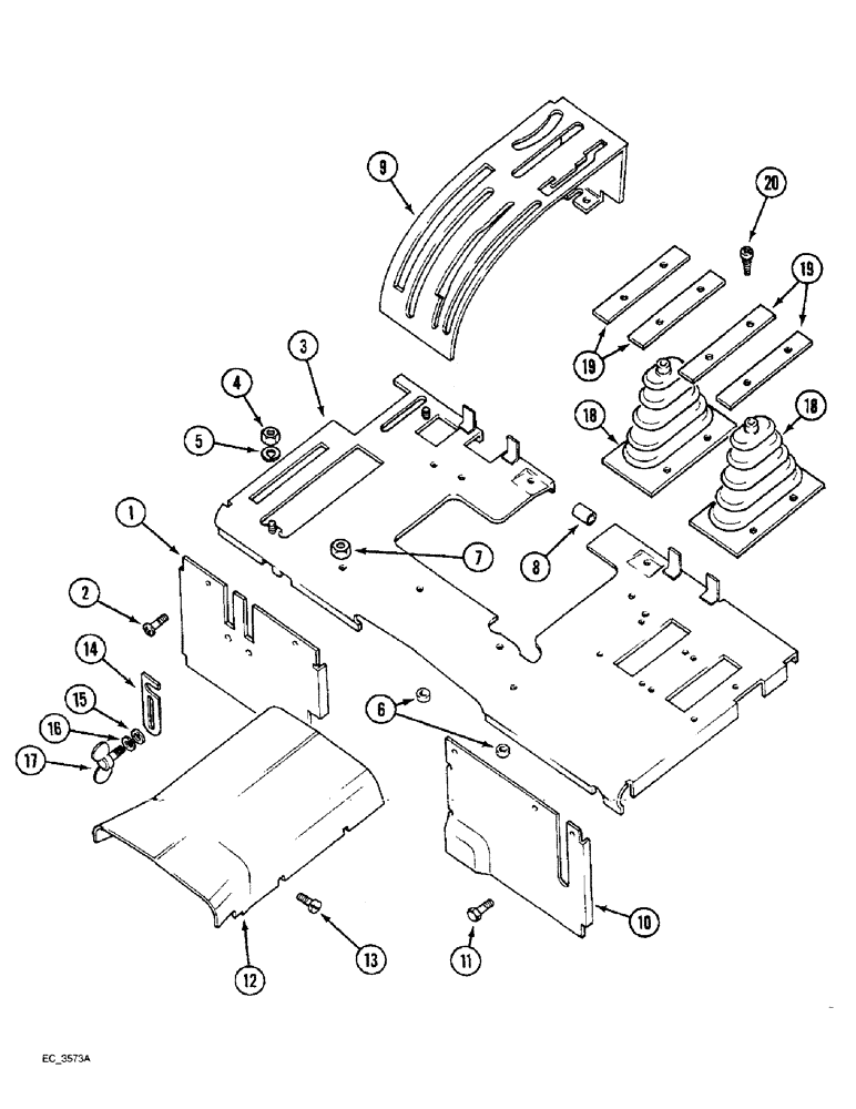 Схема запчастей Case IH 3230 - (9-026) - SEAT DECK, TRACTOR WITHOUT CAB (09) - CHASSIS/ATTACHMENTS