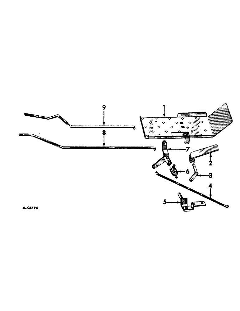 Схема запчастей Case IH 460 - (061) - GOVERNOR, FOOT PEDAL ACCELERATOR, INTERNATIONAL 460 SERIES Governor