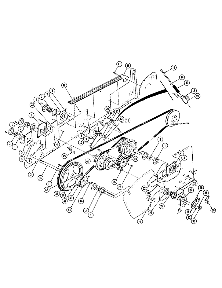 Схема запчастей Case IH 1075 - (024) - PRIMARY DRIVE (14) - MAIN GEARBOX & DRIVE