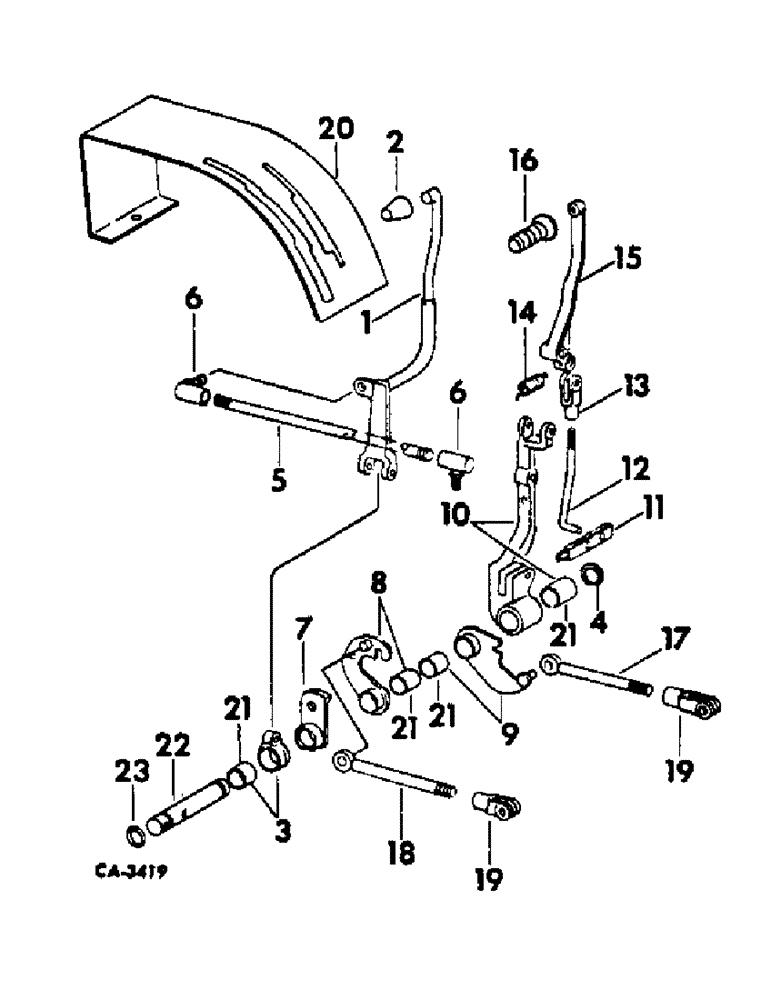 Схема запчастей Case IH 574 - (07-31) - DRIVE TRAIN, TRANSMISSION CONTROLS, SYNCHROMESH TRANSMISSION TRACTORS (04) - Drive Train