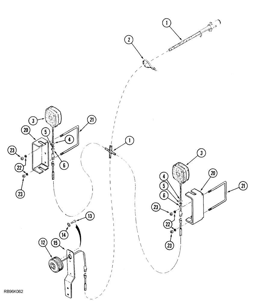 Схема запчастей Case IH 5850 - (04-02) - WIRING HARNESS AND LAMP MOUNTING, MOUNTED (04) - ELECTRICAL SYSTEMS