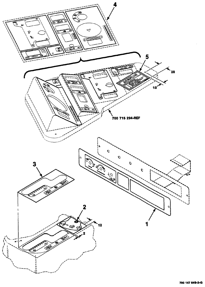 Схема запчастей Case IH 8860 - (09-10) - DECALS AND LOCATION DIAGRAM (CONTROL PANEL) (90) - PLATFORM, CAB, BODYWORK AND DECALS