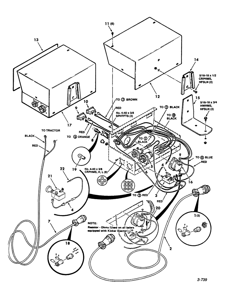 Схема запчастей Case IH 8450 - (038) - CONTROL BOX AND CABLE ASSEMBLIES (06) - ELECTRICAL