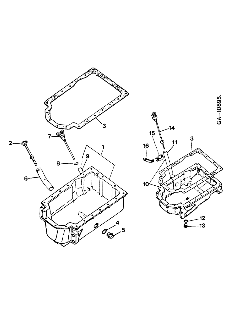 Схема запчастей Case IH D-179 - (06-26) - OIL PAN, 3 CYLINDER 