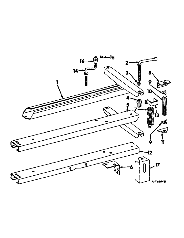 Схема запчастей Case IH 430 - (E-55) - MANUAL BALE TENSION DEVICE, WHEN ORDERED 