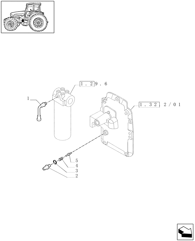 Схема запчастей Case IH MAXXUM 100 - (1.75.0[08]) - TRANSMISSION 24X24 HI-LO RANGE GEAR MECHANISM SWITCHES (STD + VAR.330282) (06) - ELECTRICAL SYSTEMS