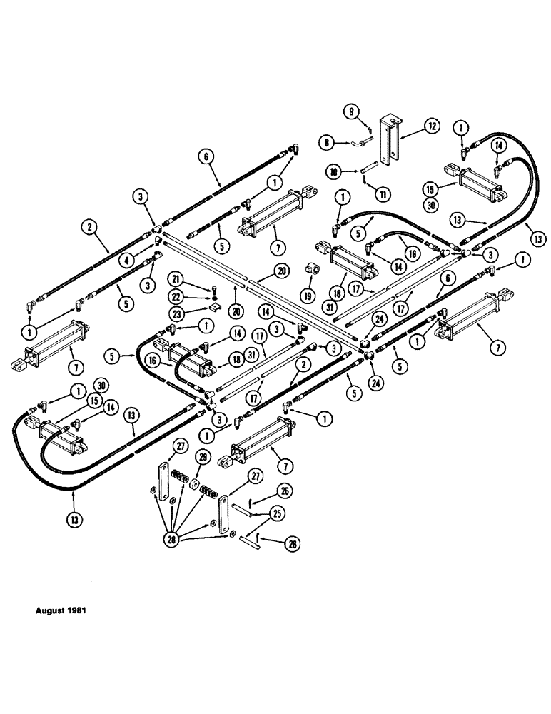 Схема запчастей Case IH SC15 - (35A) - HYDRAULIC LIFT ASSEMBLY, SC15 