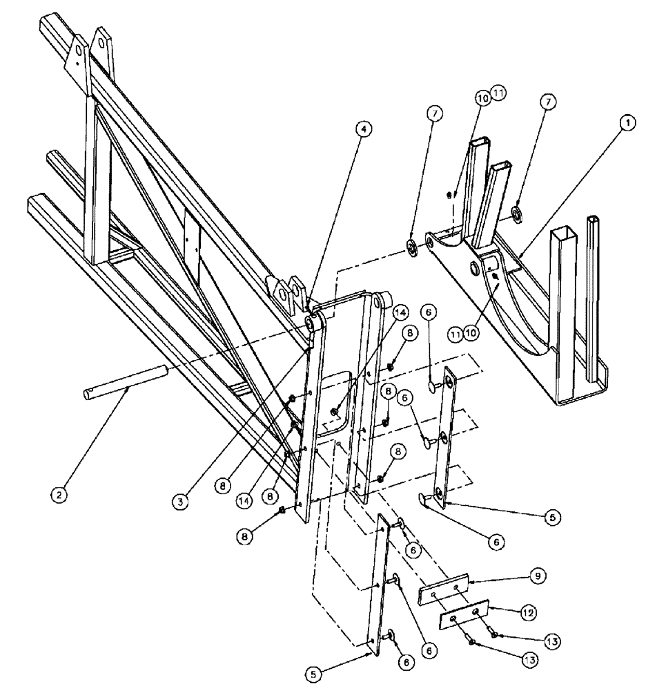 Схема запчастей Case IH SPX4410 - (08-007) - 100 OUTER BOOM ASSEMBLY, RH (09) - BOOMS