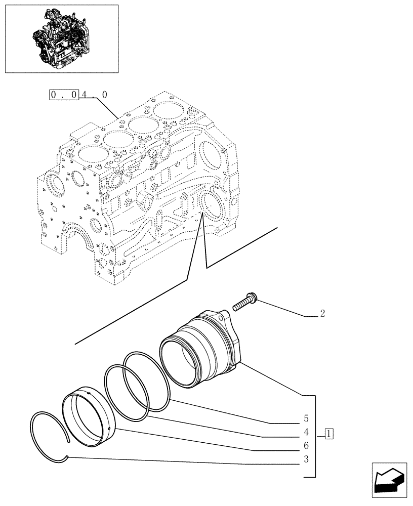 Схема запчастей Case IH MXU125 - (0.35.0) - BELT PULLEY DRIVE & COVER (01) - ENGINE