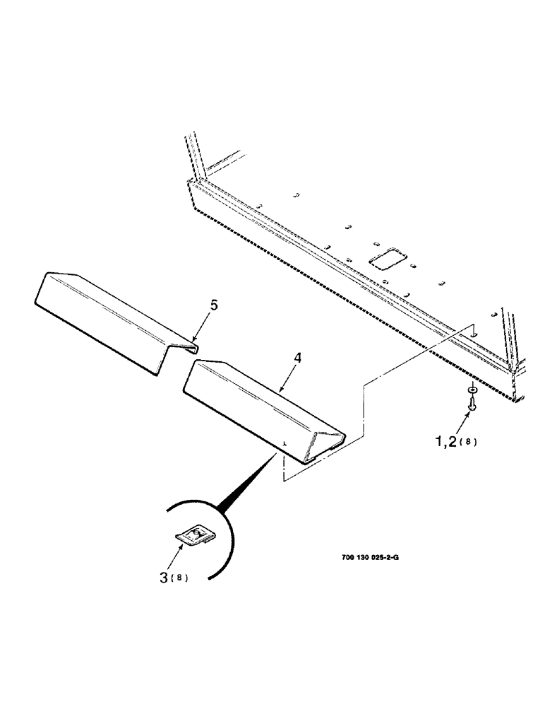 Схема запчастей Case IH 8850 - (07-14) - CAB FOOT SUPPORT ASSEMBLY (09) - CHASSIS