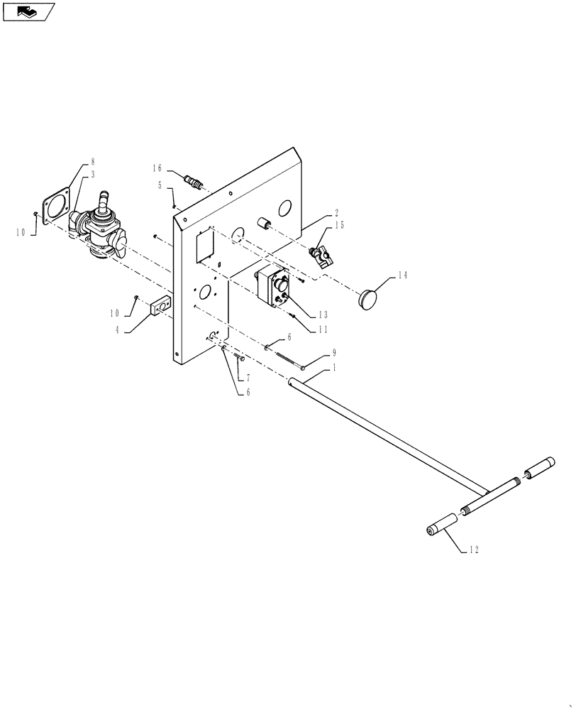 Схема запчастей Case IH 4420 - (09-069) - PLATE GROUP, OPERATOR STATION Liquid Plumbing