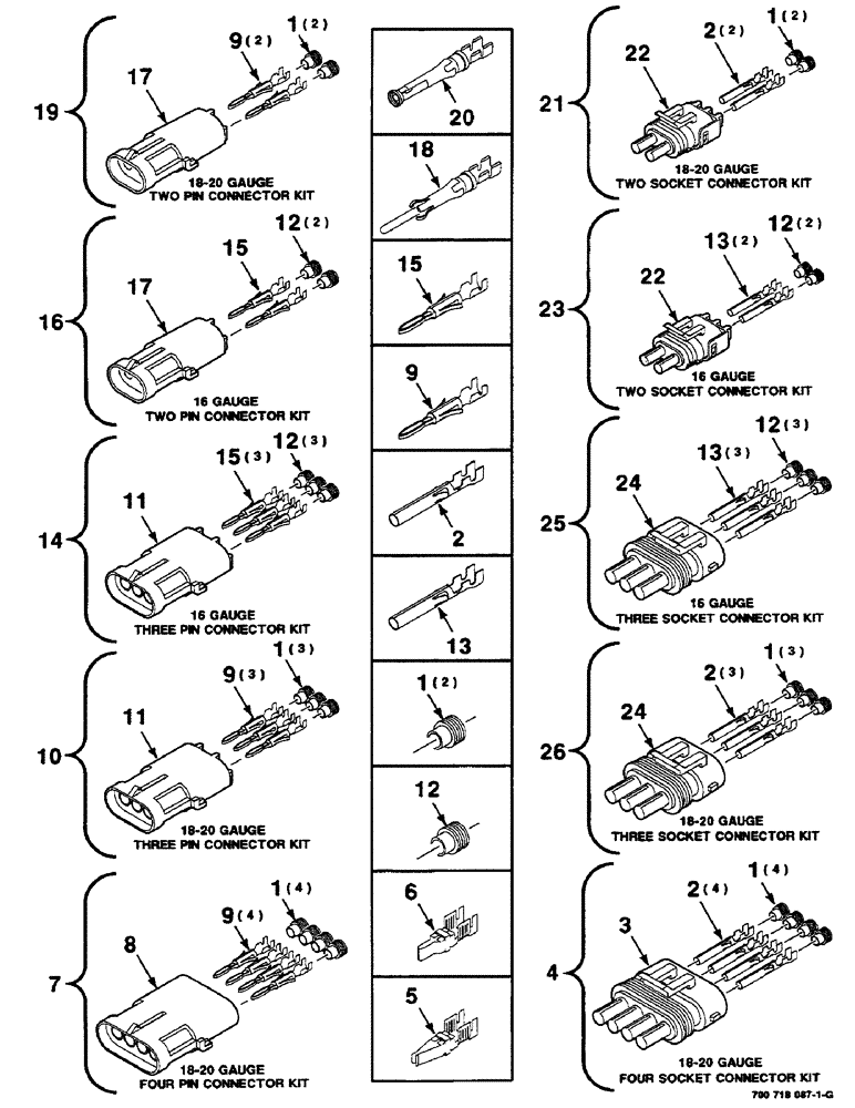 Схема запчастей Case IH RS551 - (4-28) - ELECTRICAL HARNESS SERVICE PARTS (06) - ELECTRICAL