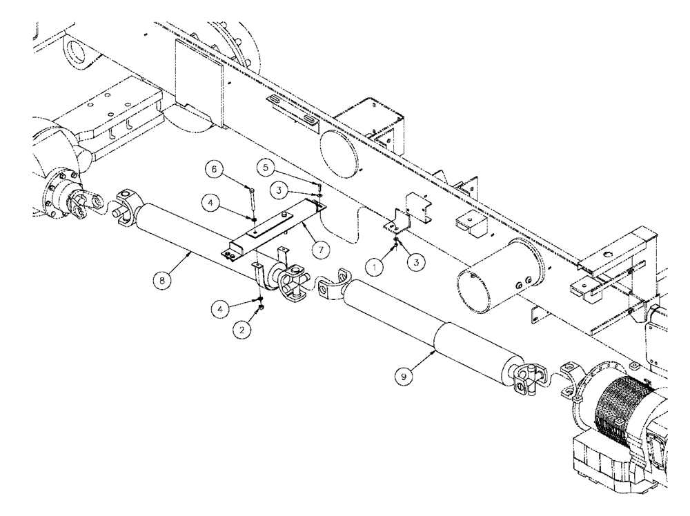 Схема запчастей Case IH FLX3300B - (03-005) - DRIVELINE GROUP (FLX3300B CAT ENGINE & FLX3330B) (03) - TRANSMISSION