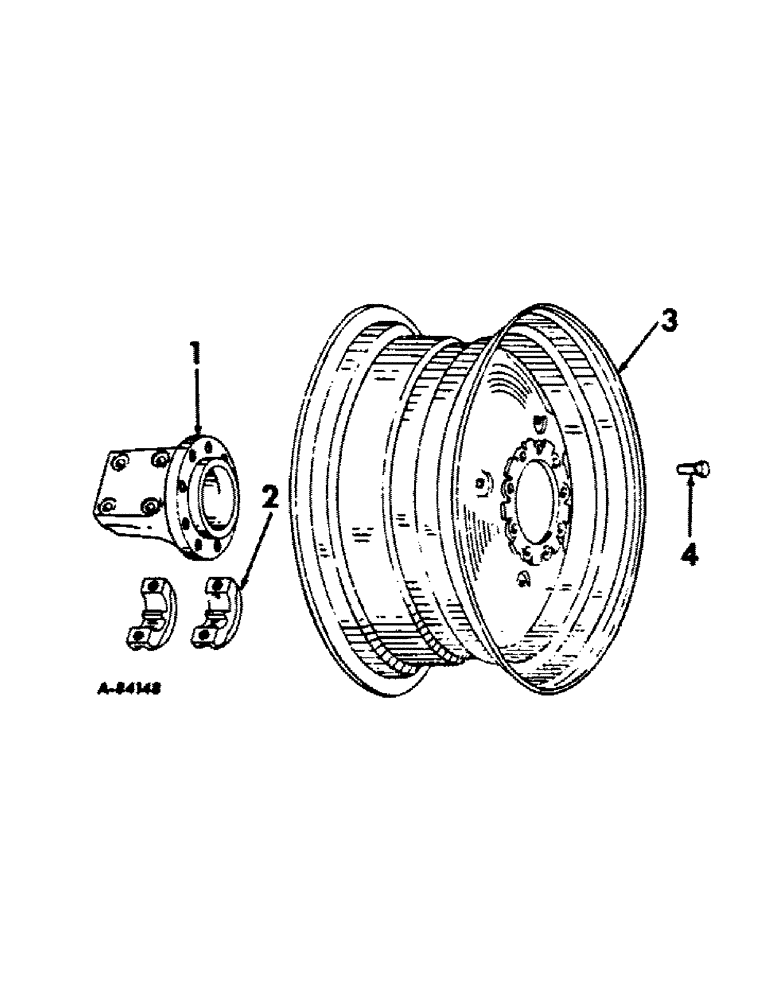 Схема запчастей Case IH 2656 - (L-09) - WHEELS AND WHEEL WEIGHTS, REAR WHEELS, DISC TYPE Wheels & Wheel Weights