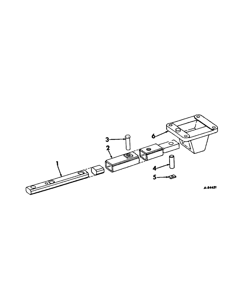 Схема запчастей Case IH 21456 - (09-05) - FRAME, STOREAWAY SWINGING DRAWBAR, TRACTORS WITH THREE POINT HITCH (12) - FRAME