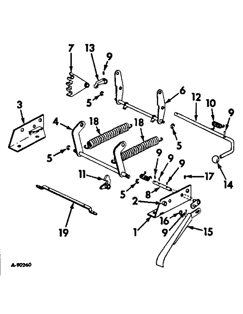 Схема запчастей Case IH 2856 - (M-03) - SEAT, OPERATORS PLATFORM AND MISCELLANEOUS, ADJUSTABLE SEAT BASE (10) - OPERATORS PLATFORM