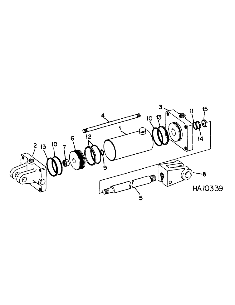 Схема запчастей Case IH 645 - (L-13) - HYDRAULIC CYLINDERS, HYDRAULIC CYLINDER, PRINCE, 3.25 X 8 DOUBLE ACTING 